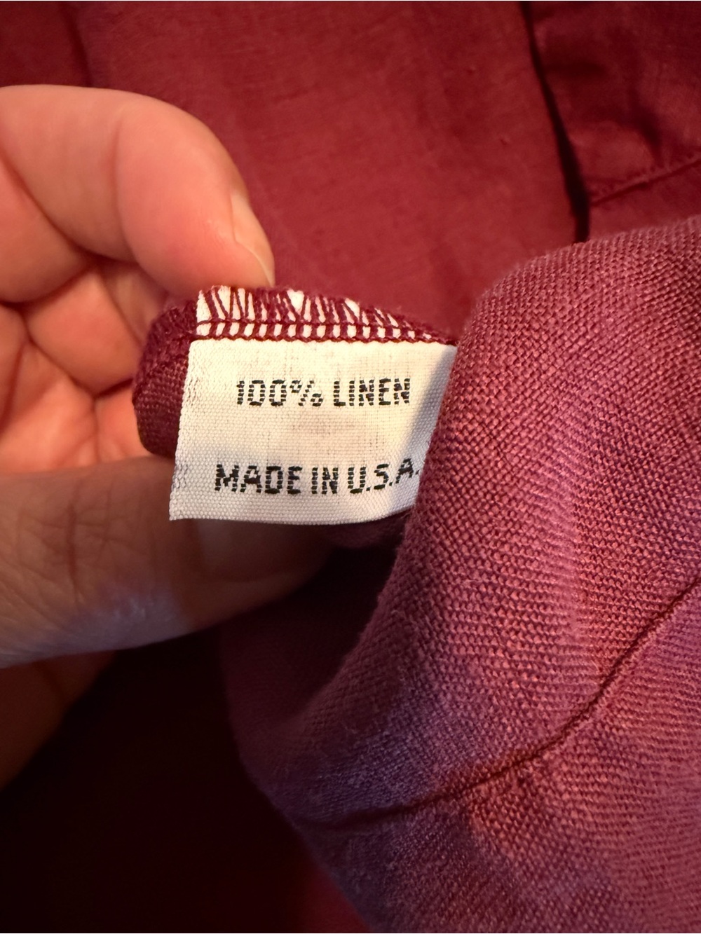 Bryn Walker Mia 100% Linen Faux Wrap Blouse Top Large - Picture 8 of 10